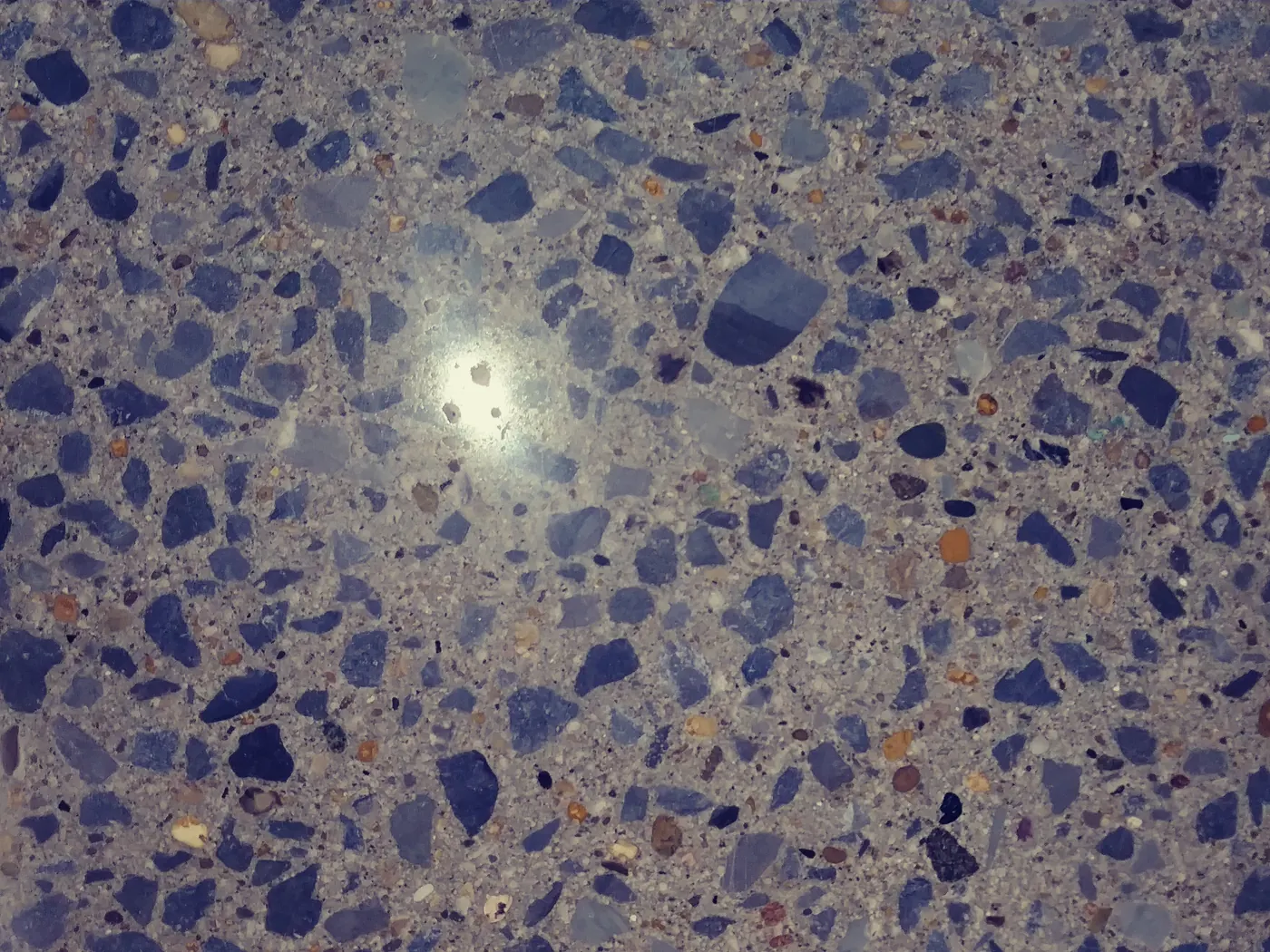Polished aggregate close up