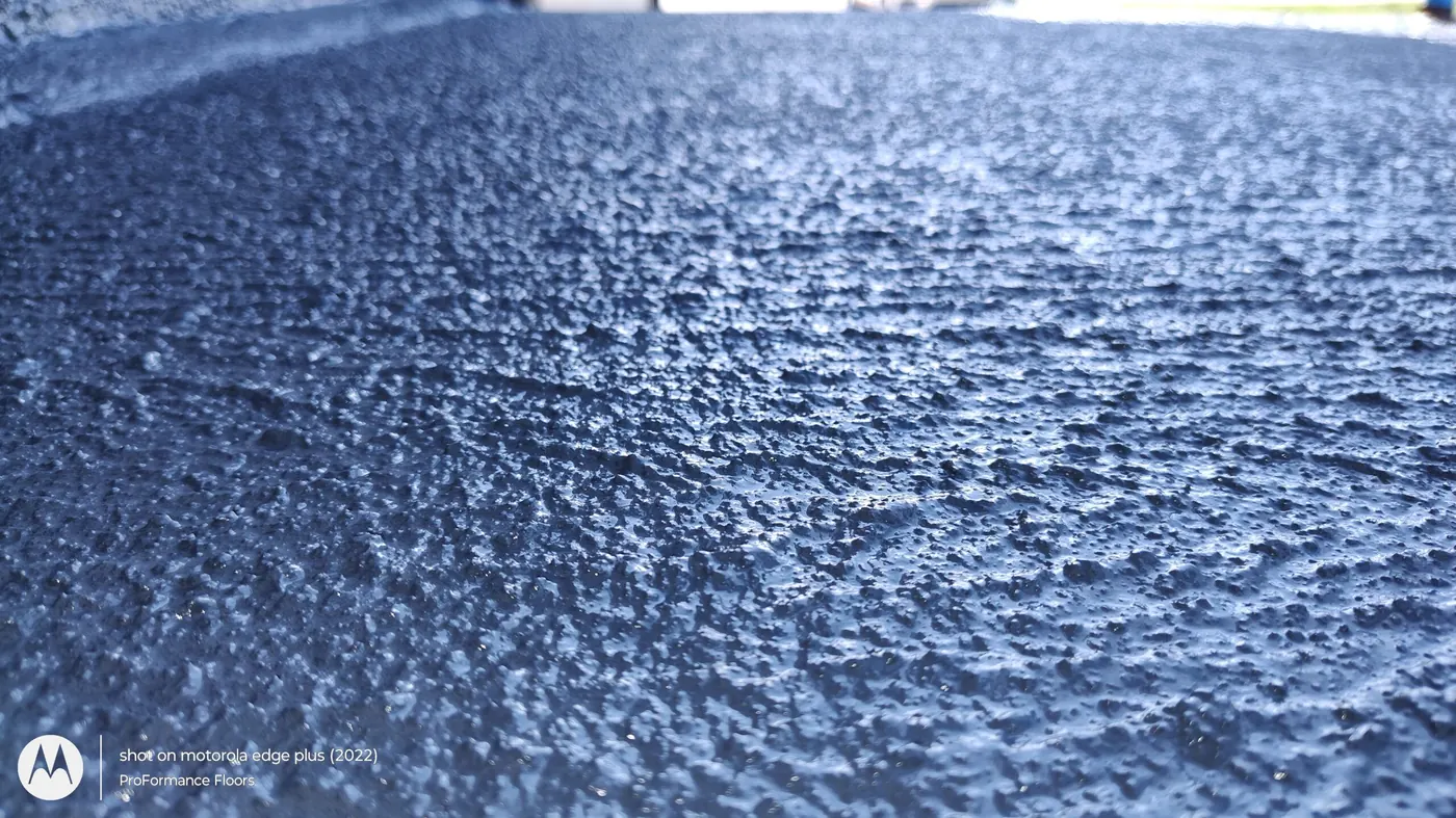 Pool deck, before and after polymer cement and sealer